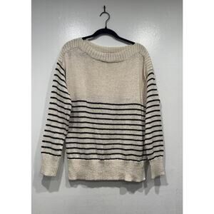 AllSaints Ives Breton Jumper Women’s Size Small Striped Sweater Knit Long Sleeve